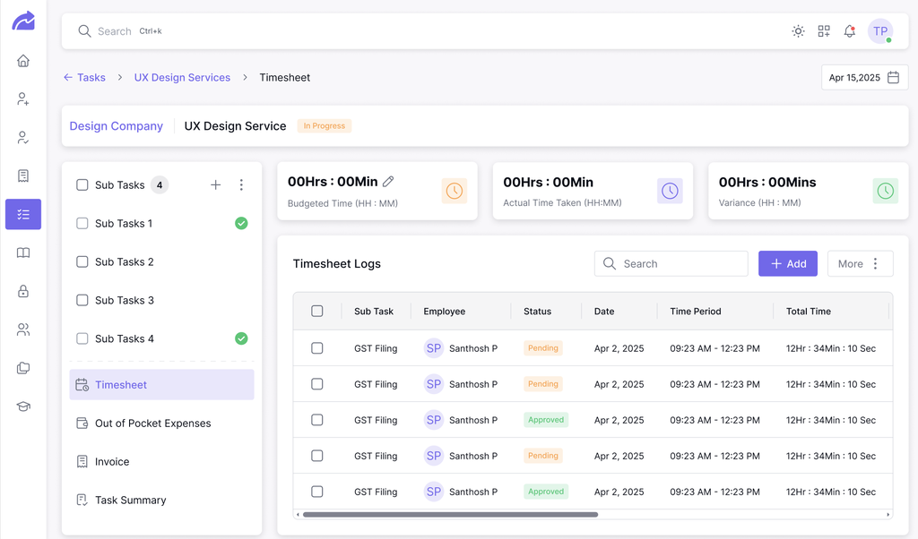 Timesheet Automation for CA Firms: From Time Tracking to Task Profitability